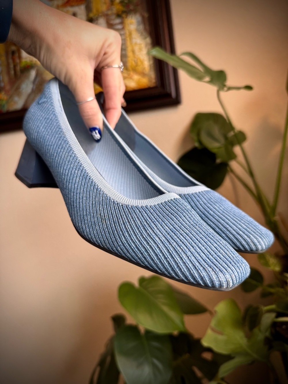 Vivaia Blue Margot 2.0 Heels Block Heel Shoes 38